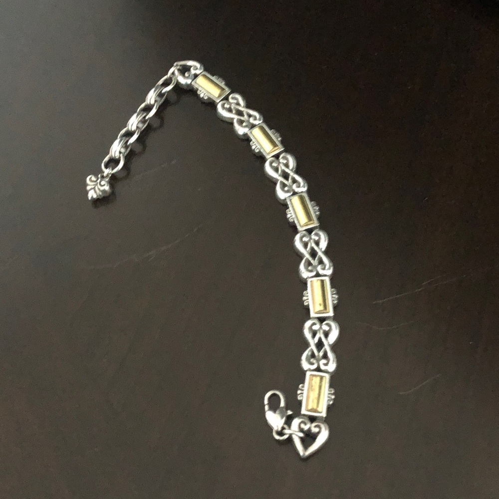 Elegant Silver and Gold Toned Bracelet